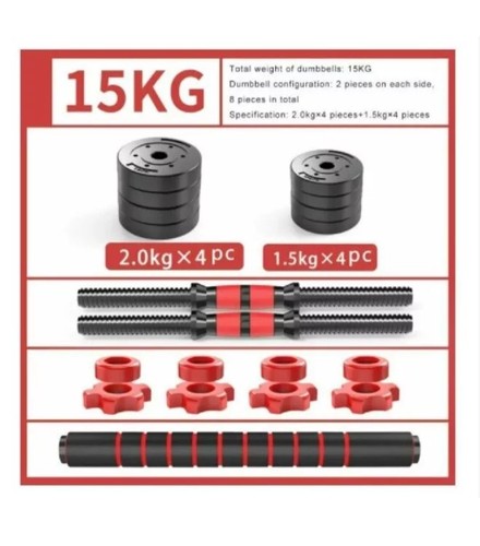 Adjustable dumbbells set - kg,