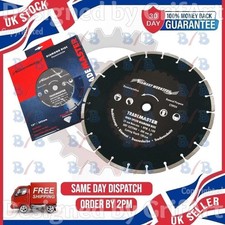 LARGE 12" INCH 300MM DIAMOND CUTTING DISC STONE CONCRETE MASONRY HARD BRICK TILE