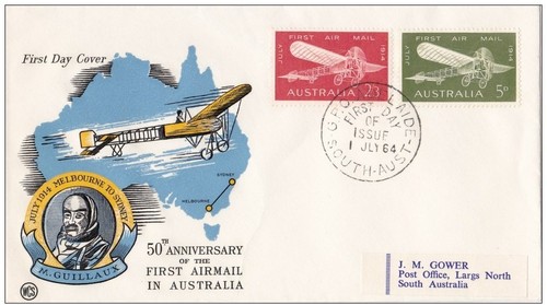 Australia 1964 first airmail - australia,