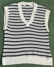 ZARA Oversized Cream & Blue