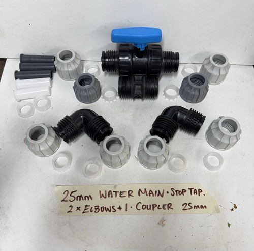 25mm water main stop - stop, tap