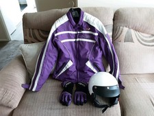 Stealth Open Face Motorcycle Motorbike Scooter Helmet With Peak - Gloss White