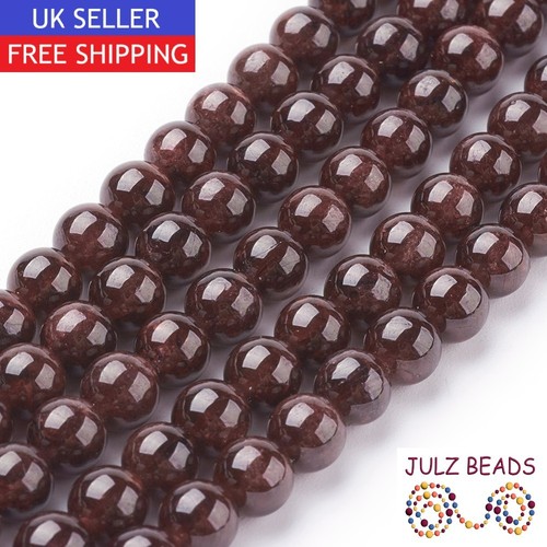 Garnet gemstone round beads - garnet,