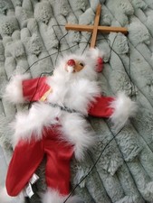 Father Christmas Puppet On A String, Good Condition, By Grove International