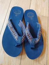 FatFace Blue Pentle Flip-Flops