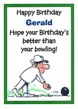 Bowls Personalised Male