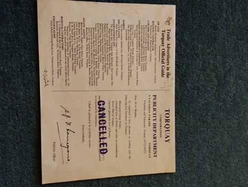 M2o 1965 booklet torquay hotel - m2o,
