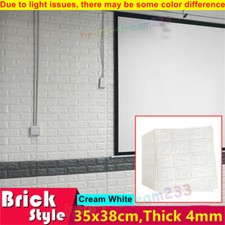 80pcs 3D Tile Brick Wall