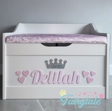 Prince/Princess Personalised Toy Box *pls read description for turnaround time*
