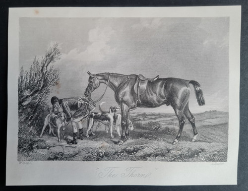 Antique 1852 print country - 1852,