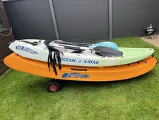 Kayaks - Ocean Kayaks Frenzy and Yak Board Seats Oars and Wheels Included Used