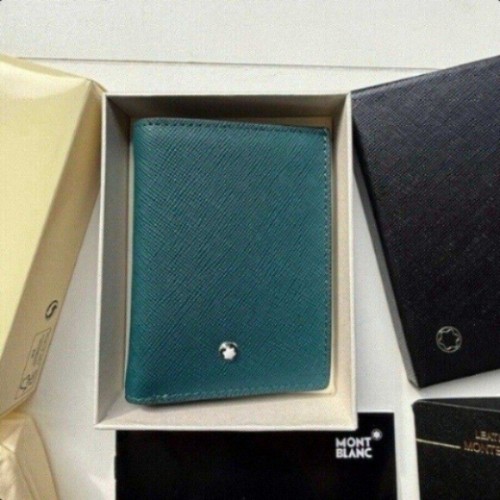 Blue card pack real leather - leather, mb