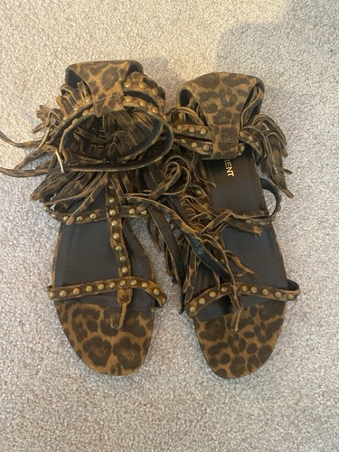 Saint laurent leopard - leopard, suede