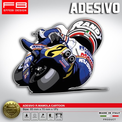 Sticker stickers randy - randy, mamola