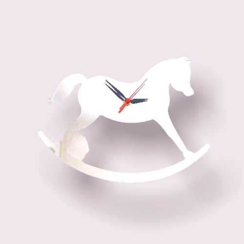 Rocking horse shaped clocks - clocks,