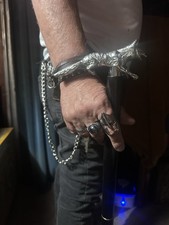 Walking Stick Cane Wolf Wooden