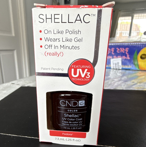 Cnd shellac fedora red - red, uv