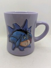 Disney Store Eeyore Mug Large 3D Embossed Purple Official Pooh Donkey