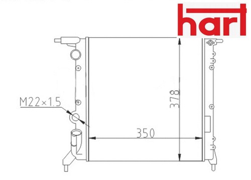 Coolant radiator 600 198 - radiator,