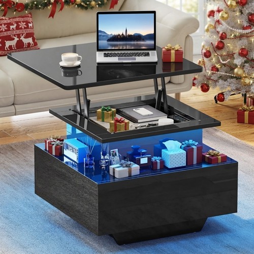 Modern black lift top - black,
