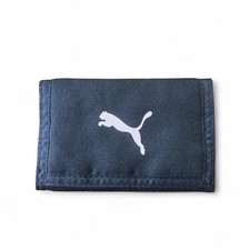 Vintage Puma black hook and loop wallet with pink logo