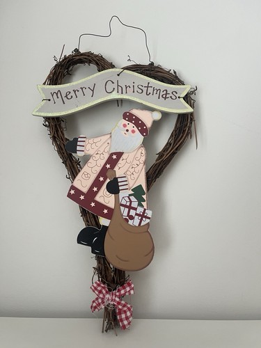 Christmas novelty wicker heart - wicker,
