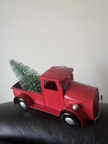 Red truck ornaments christmas - ornaments,