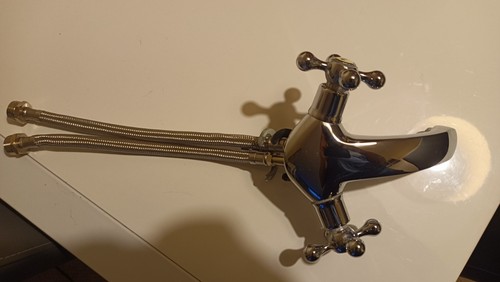 Victorian brass bathroom sink - bathroom,