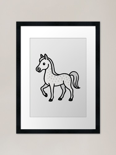 Elegant arabian horse framed - elegant,