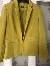 Oasis Woman’s Blazer Size 14 Mustard Colour Good Condition