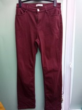 M&S Per Una Burgundy Straight