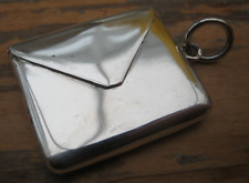 Edwardian Style Hallmarked Sterling Silver Envelope Stamp Case Box Holder