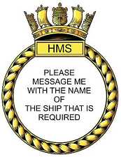 Any Ship's Crested Embroidered Badge