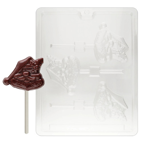 C040 santa face lollipop - ,