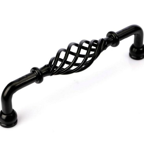 Vintage black bird cage - black,