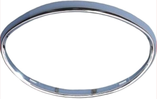 Chrome headlight frame for