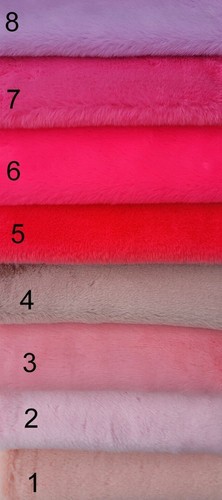 1cm soft faux fur fabric - , for