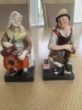 English Staffordshire Porcelain Cobbler and Wife Figures, Jobson & Nell 33A
