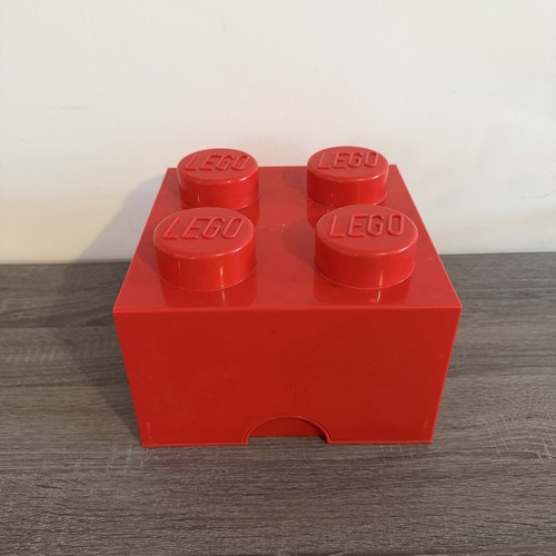 Lego large red plastic storage - lego,