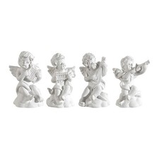 4Pcs Cherub Statues Mini Resin