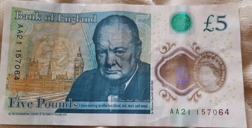 Aa21 bank england 5 five - aa21,
