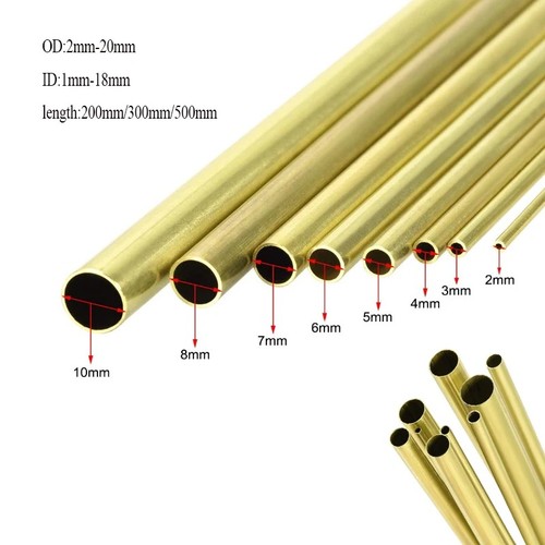 Brass round tube wall - tube,