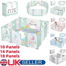14 18 Panels Foldable Baby Playpen Kids Child Indoor Safety Activity Center Toy