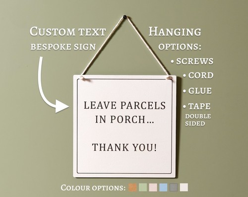Please leave parcels porch - parcels,