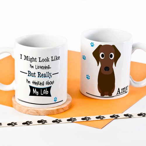 Personalised dog mug funny - personalised,