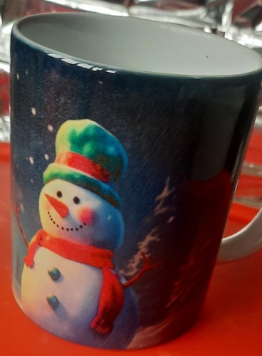 Christmas snowman mug - christmas,