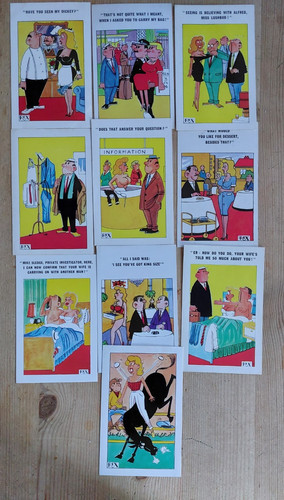 10x seaside saucy postcards - seaside,