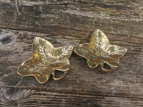 Vintage pair solid - solid, brass