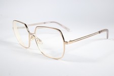 Viktor and Rolf Eyeglasses VR 18 Womens Gold Full Rim Metal Glasses Frames 54 mm