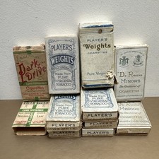Gallaher Park Drive Players Weights De Reszke Cigarette Pack of 10 Empty x11 Vtg